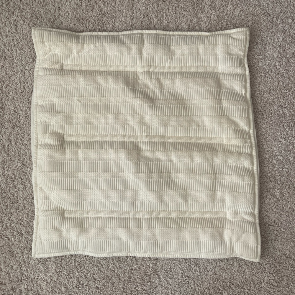 West Elm cream euro sham 26x26